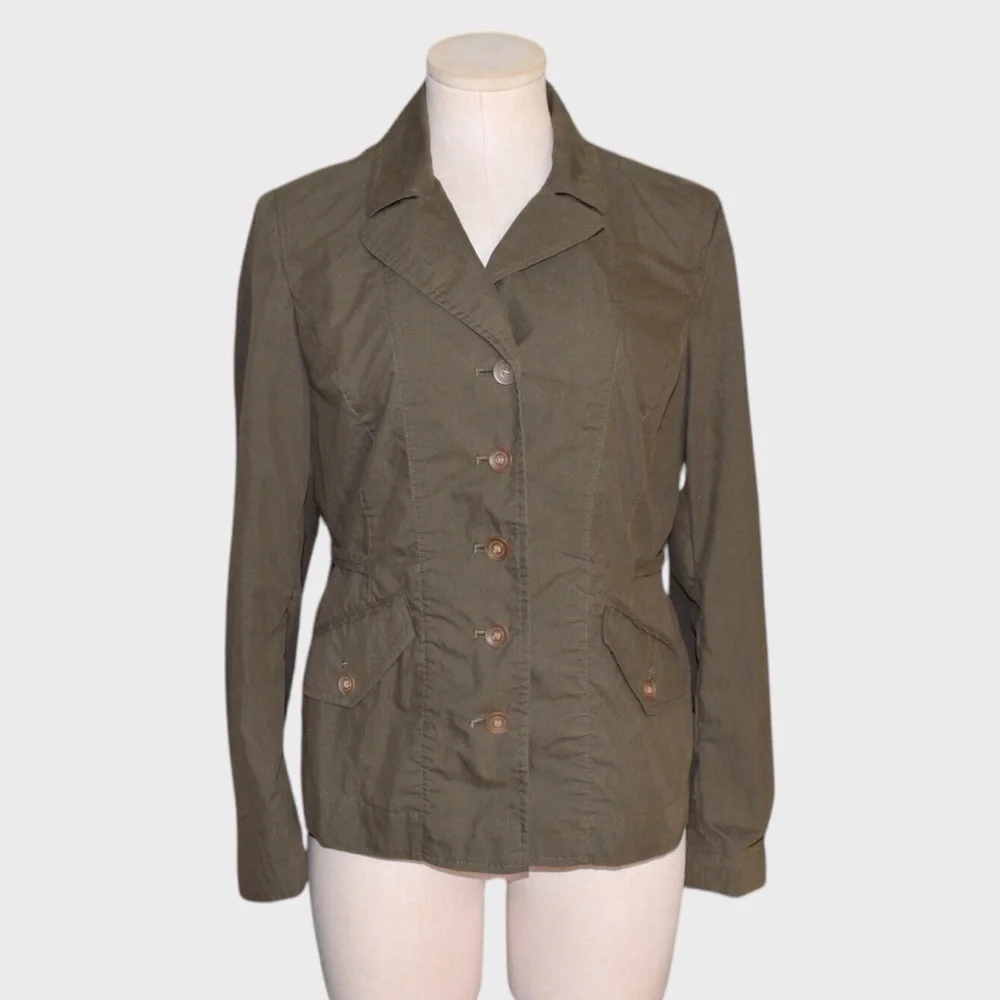 Talbots Petite Utility Jacket Tailored Hip-Length Design